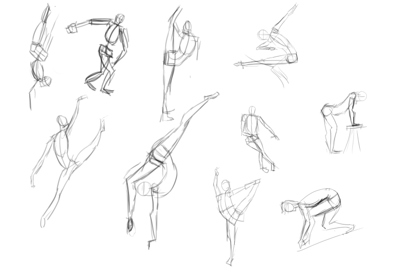 ArtStation - Poses For Fast Gesture Drawing 900+ [PS Plugin Bonus] |  Resources